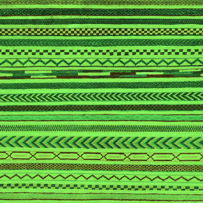 Square Abstract Green Modern Rug, abs2269grn