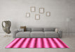 Machine Washable Abstract Pink Modern Rug in a Living Room, wshabs226pnk