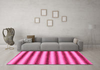 Machine Washable Abstract Pink Modern Rug, wshabs226pnk