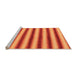 Sideview of Machine Washable Abstract Orange Modern Area Rugs, wshabs226org