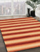 Machine Washable Abstract Orange Rug in a Family Room, wshabs226