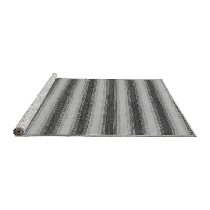 Sideview of Machine Washable Abstract Gray Modern Rug, wshabs226gry