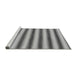 Sideview of Machine Washable Abstract Gray Modern Rug, wshabs226gry