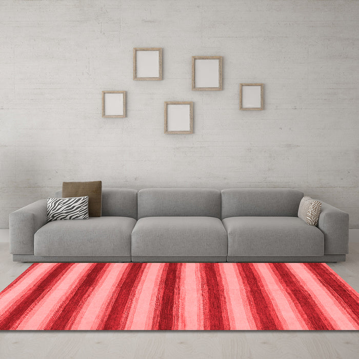 Modern Red Washable Rugs