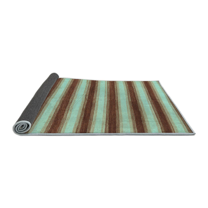 Sideview of Abstract Light Blue Modern Rug, abs226lblu