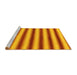 Sideview of Machine Washable Abstract Yellow Modern Rug, wshabs226yw