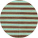 Round Abstract Light Blue Modern Rug, abs226lblu