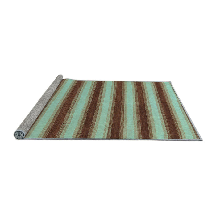 Sideview of Machine Washable Abstract Light Blue Modern Rug, wshabs226lblu