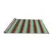 Sideview of Machine Washable Abstract Light Blue Modern Rug, wshabs226lblu