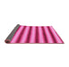 Sideview of Abstract Pink Modern Rug, abs226pnk