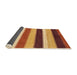 Sideview of Abstract Yellow Modern Rug, abs227