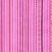 Square Abstract Pink Modern Rug, abs2270pnk