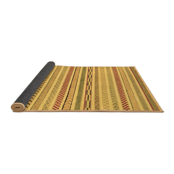 Sideview of Abstract Brown Modern Rug, abs2270brn