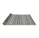 Sideview of Abstract Gray Modern Rug, abs2270gry