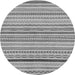 Round Machine Washable Abstract Gray Modern Rug, wshabs2270gry