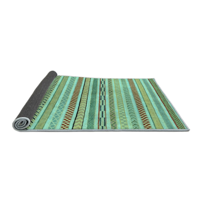 Sideview of Abstract Light Blue Modern Rug, abs2270lblu