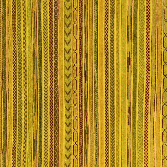 Square Abstract Yellow Modern Rug, abs2271yw