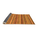 Sideview of Abstract Orange Modern Rug, abs2271org