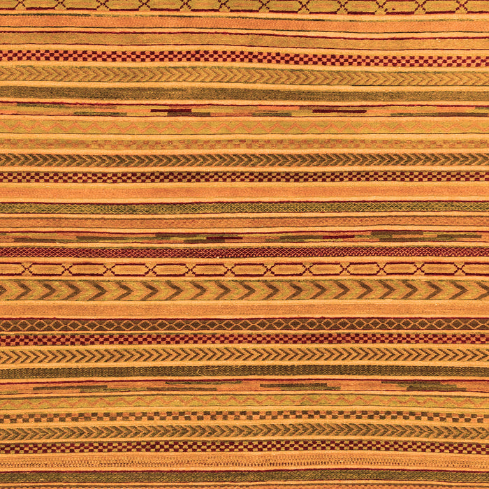 Square Machine Washable Abstract Orange Modern Area Rugs, wshabs2271org