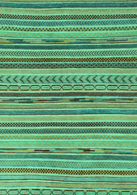 Abstract Turquoise Modern Rug, abs2271turq