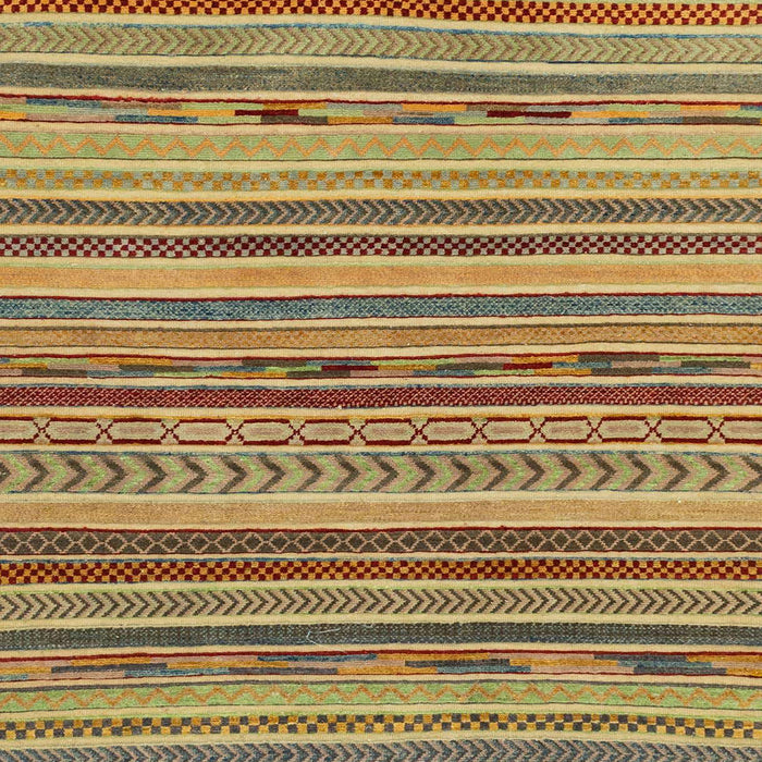 Machine Washable Abstract Metallic Gold Rug, wshabs2271