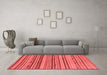 Modern Red Washable Rugs