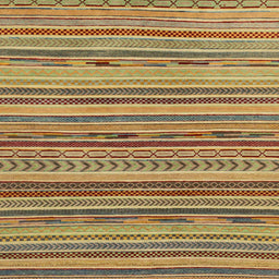 Square Machine Washable Abstract Metallic Gold Rug, wshabs2271