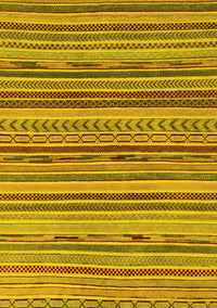 Abstract Yellow Modern Rug, abs2271yw