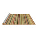 Sideview of Machine Washable Abstract Sienna Brown Rug, wshabs2272