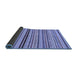 Sideview of Abstract Blue Modern Rug, abs2272blu