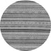 Round Machine Washable Abstract Gray Modern Rug, wshabs2272gry