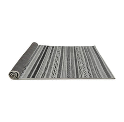 Sideview of Abstract Gray Modern Rug, abs2272gry