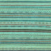 Square Abstract Light Blue Modern Rug, abs2272lblu