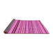 Sideview of Abstract Pink Modern Rug, abs2272pnk