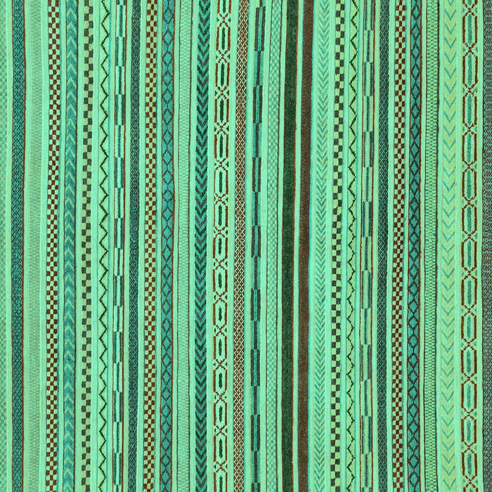 Square Abstract Turquoise Modern Rug, abs2272turq