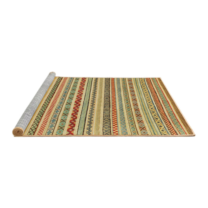Sideview of Machine Washable Abstract Light Brown Rug, wshabs2273