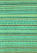 Machine Washable Abstract Turquoise Modern Area Rugs, wshabs2273turq