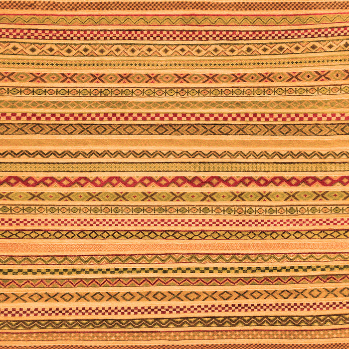 Square Abstract Orange Modern Rug, abs2273org