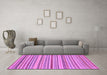 Machine Washable Abstract Purple Modern Area Rugs in a Living Room, wshabs2273pur