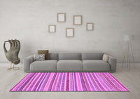 Machine Washable Abstract Purple Modern Rug, wshabs2273pur