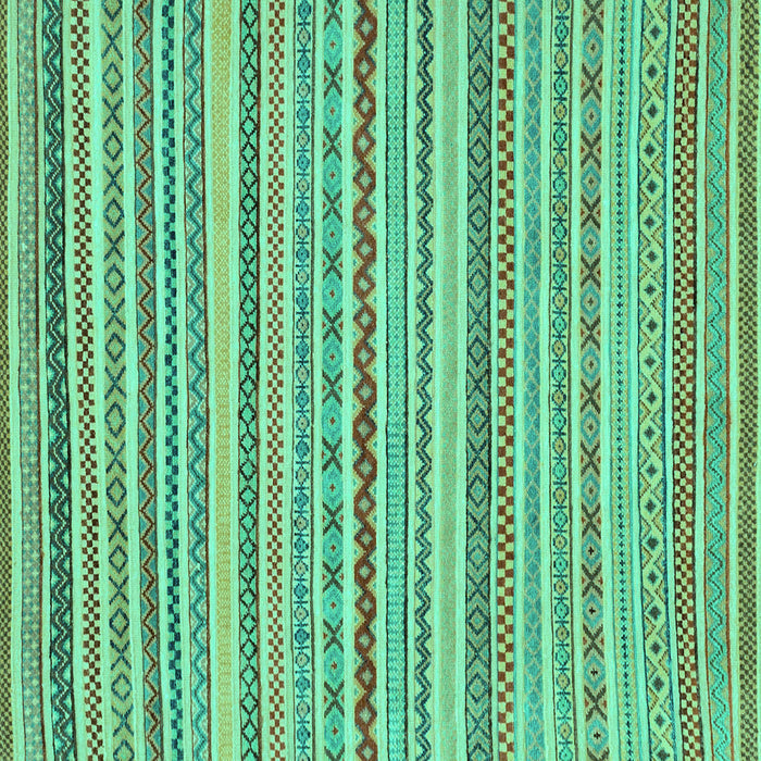 Square Machine Washable Abstract Turquoise Modern Area Rugs, wshabs2273turq