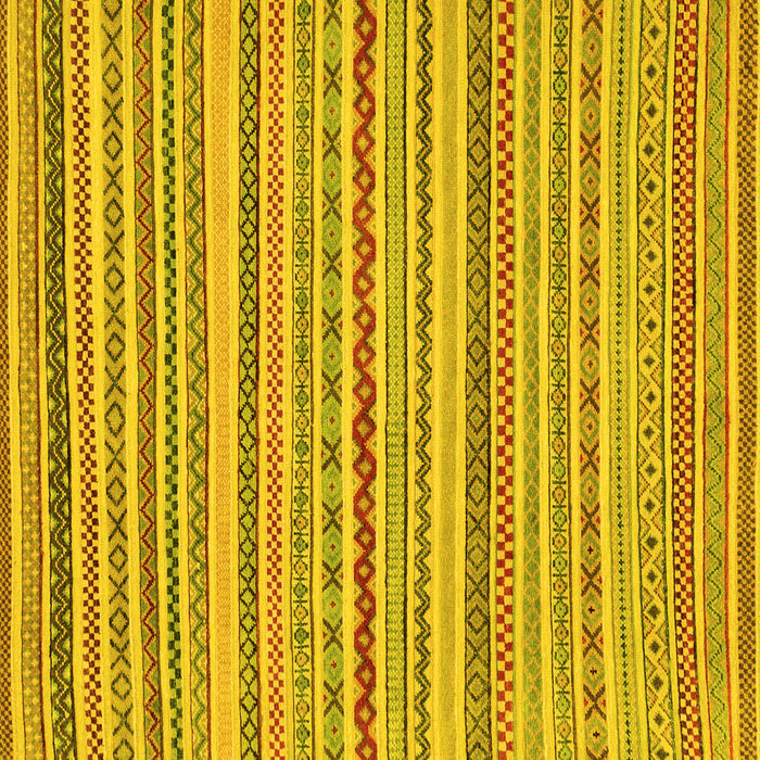 Square Abstract Yellow Modern Rug, abs2273yw