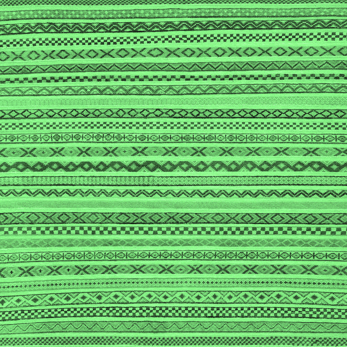 Square Abstract Emerald Green Modern Rug, abs2273emgrn