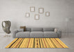 Machine Washable Abstract Brown Modern Rug in a Living Room,, wshabs2274brn