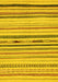 Abstract Yellow Modern Rug, abs2274yw