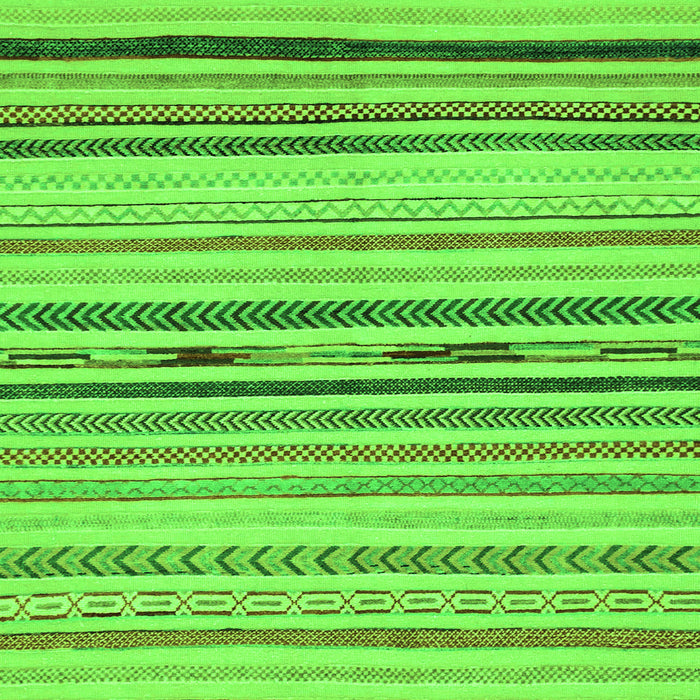 Square Abstract Green Modern Rug, abs2274grn