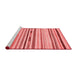 Modern Red Washable Rugs