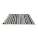 Sideview of Machine Washable Abstract Gray Modern Rug, wshabs2274gry