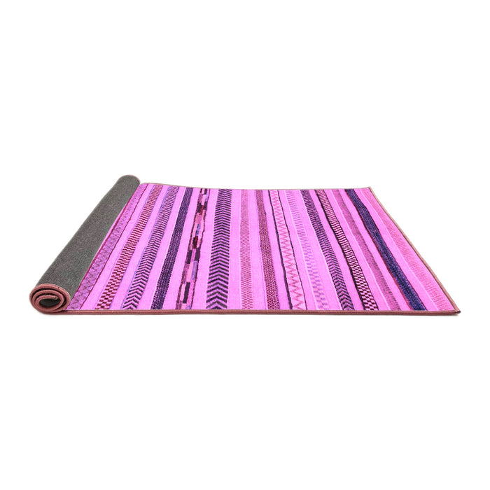 Sideview of Abstract Purple Modern Rug, abs2274pur