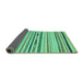 Sideview of Abstract Turquoise Modern Rug, abs2274turq